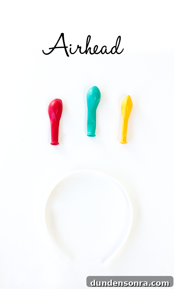 DIY Airhead Costume Supplies