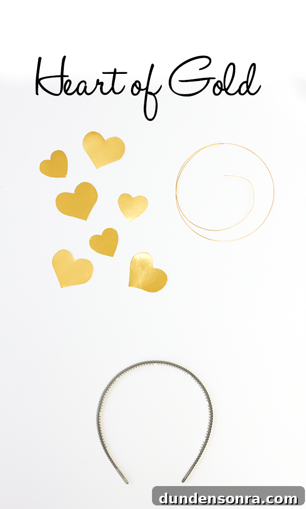 DIY Heart of Gold Costume Supplies