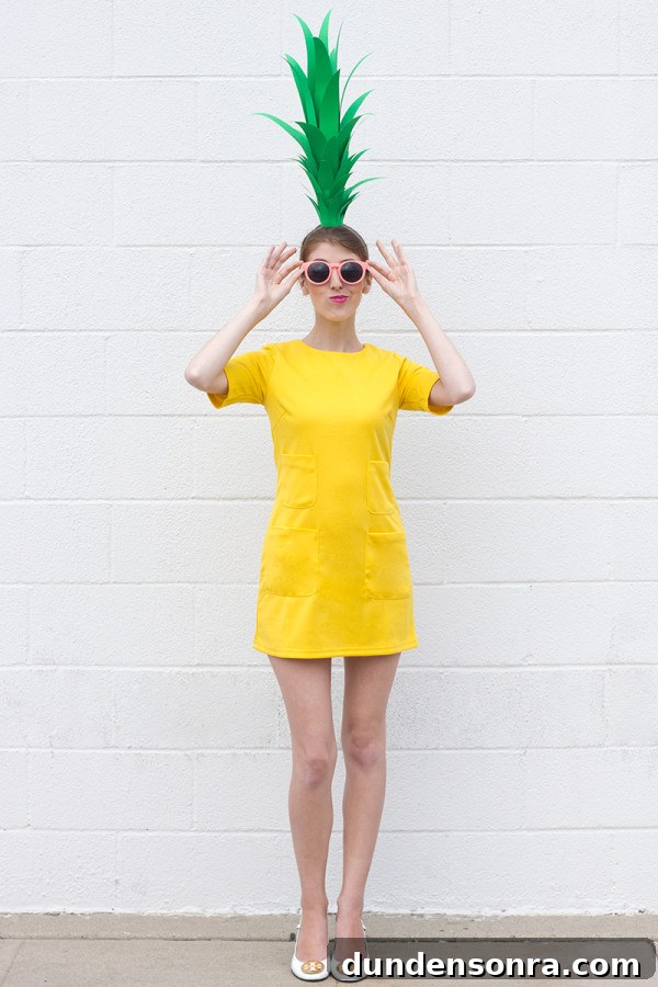 DIY Pineapple Costume Ideas: How to Make a Fun Tropical Outfit 2 DIY Pineapple Costume