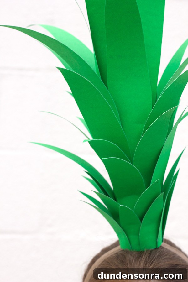DIY Pineapple Costume Ideas: How to Make a Fun Tropical Outfit 10 Pineapple Costume Topper