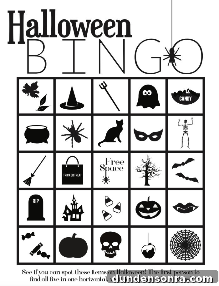 Printable Halloween Bingo Cards: Free Download for Parties 3 Printable Halloween Bingo Card