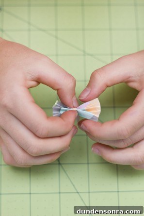 DIY Duct Tape Bow Gift Garland Step 5