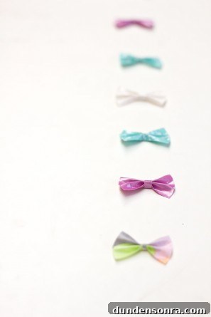 DIY Duct Tape Bow Gift Garland Step 7