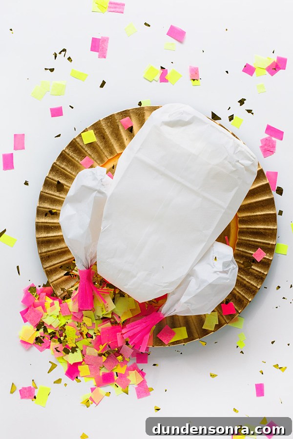 DIY Confetti Stuffed Turkey