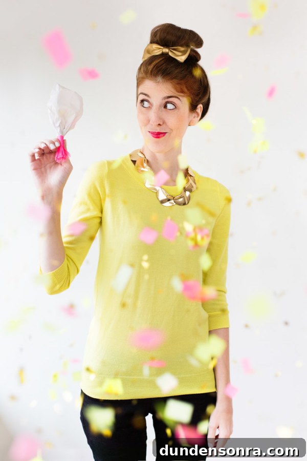 DIY Turkey Leg Confetti Poppers