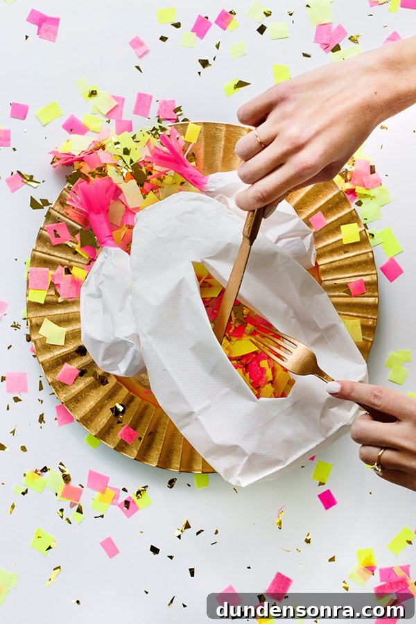 DIY Confetti Stuffed Turkey