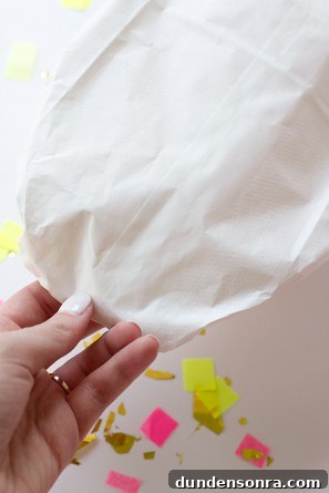 DIY Confetti Stuffed Turkey