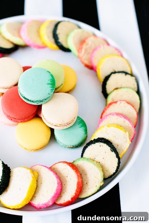 Colorful Sugar Rimmed Cookies