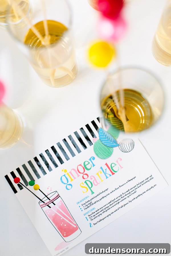Free Printable Cocktail Recipe Card