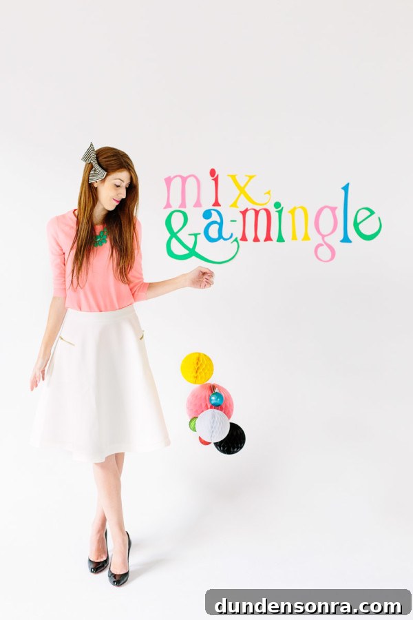 DIY Mix & A-Mingle Holiday Sign