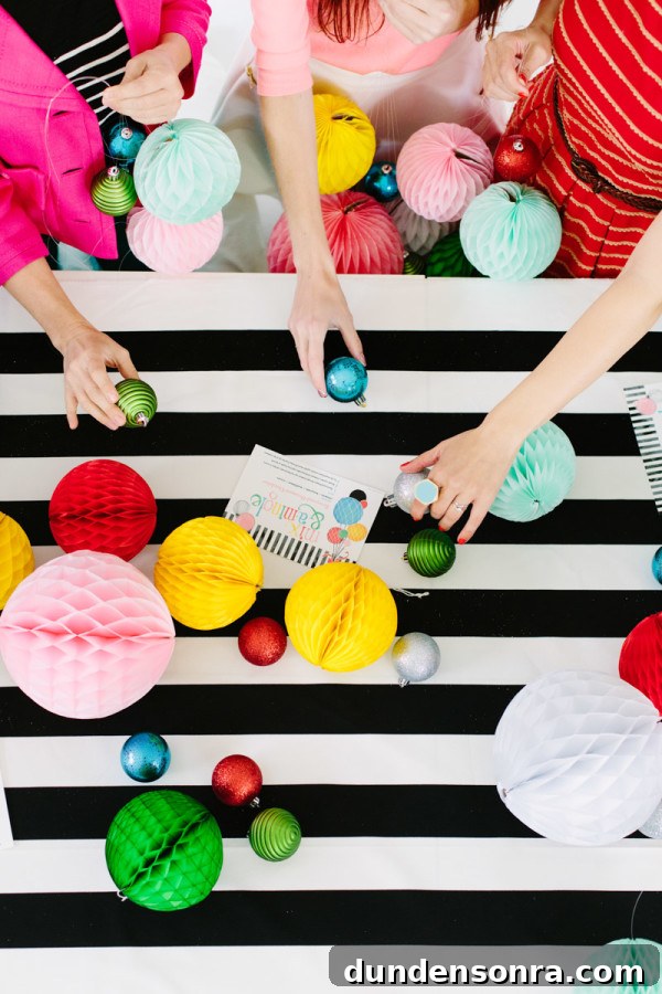 Modern Holiday Crafting Party