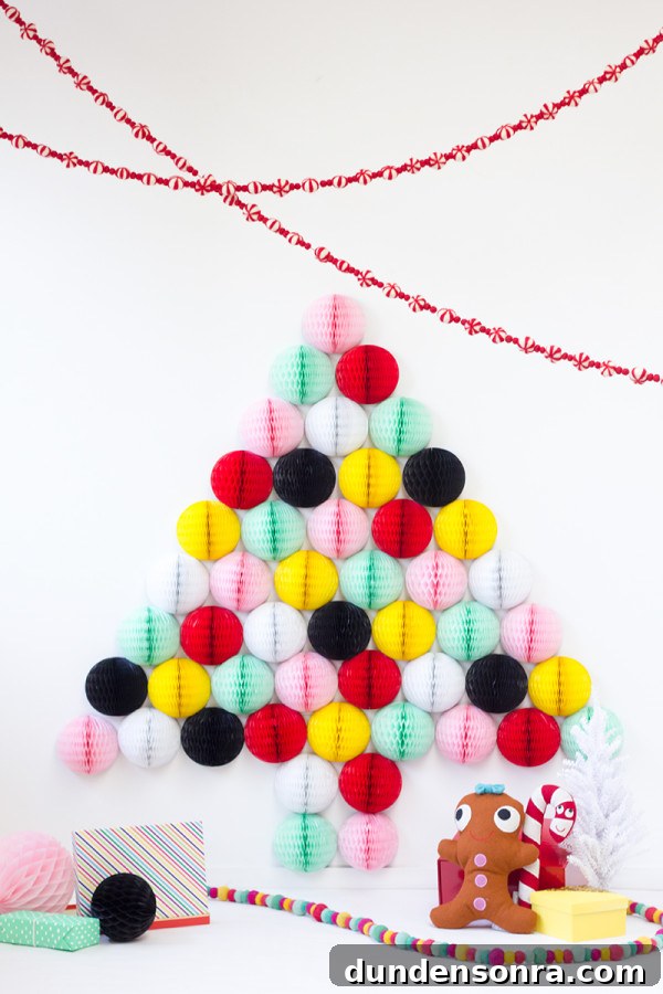DIY Honeycomb Christmas Tree