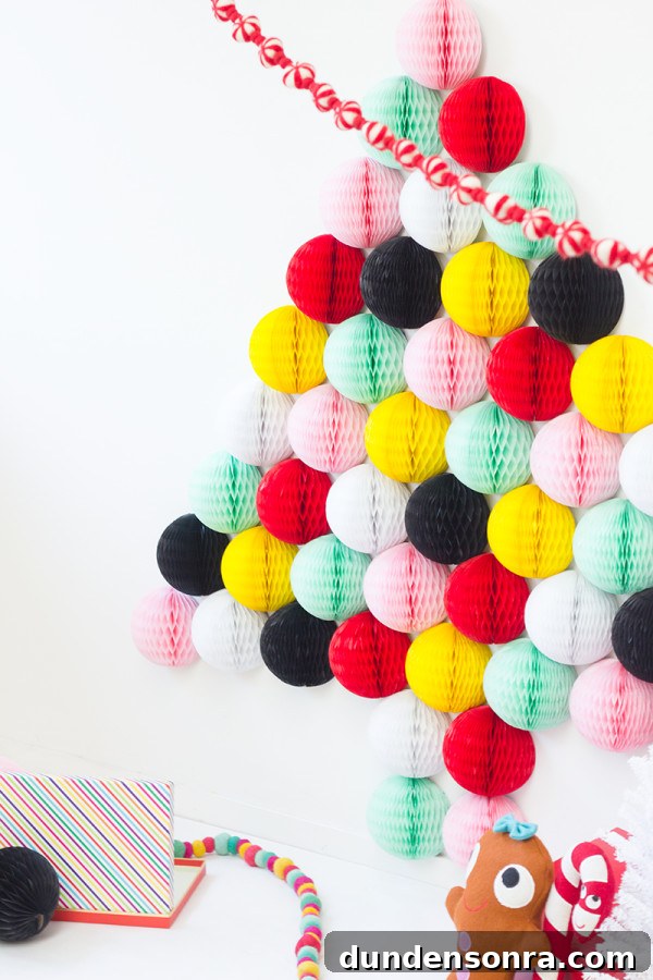 DIY Honeycomb Christmas Tree
