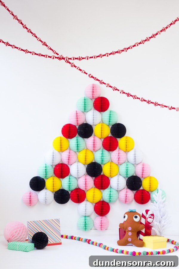 DIY Honeycomb Christmas Tree