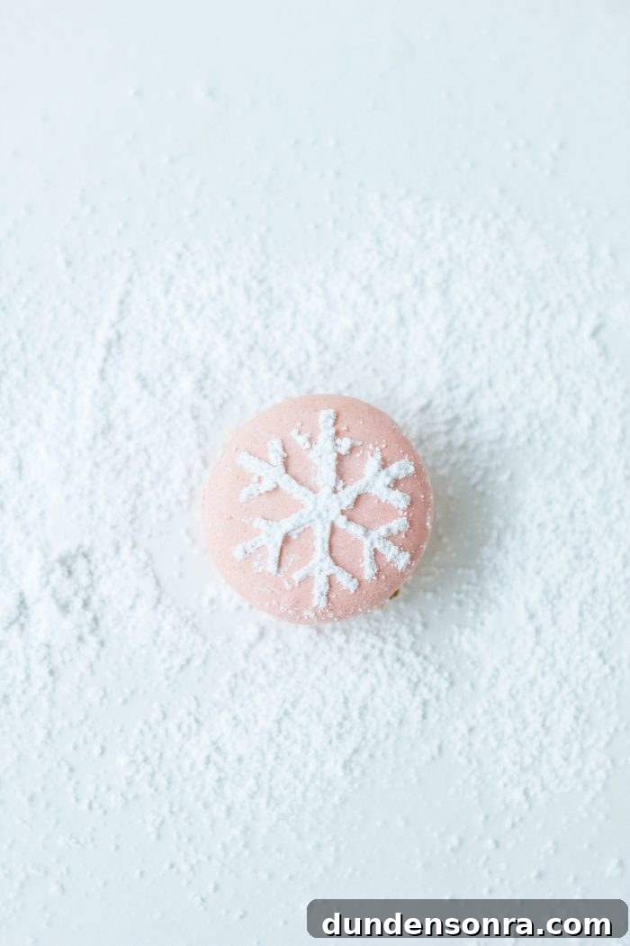 Snowflake Macarons