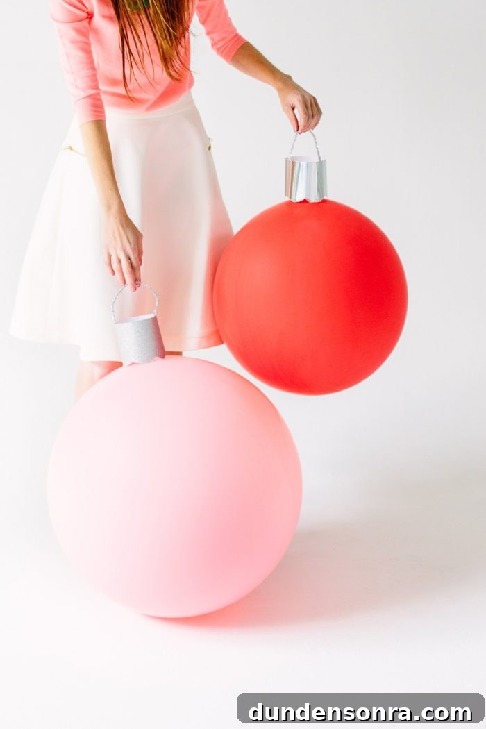DIY Giant Ornament Balloons