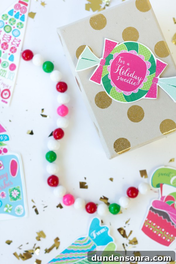 Printable Holiday Sweets Gift Tags – Free Downloadable Set 2 Free Printable Holiday Sweets Gift Tags