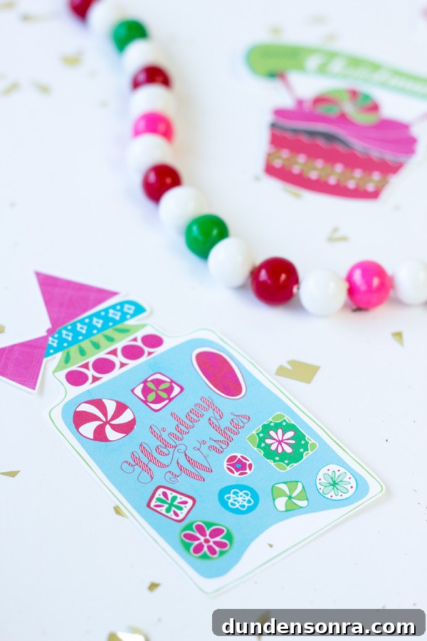 Printable Holiday Sweets Gift Tags – Free Downloadable Set 6 Free Printable Holiday Sweets Gift Tags