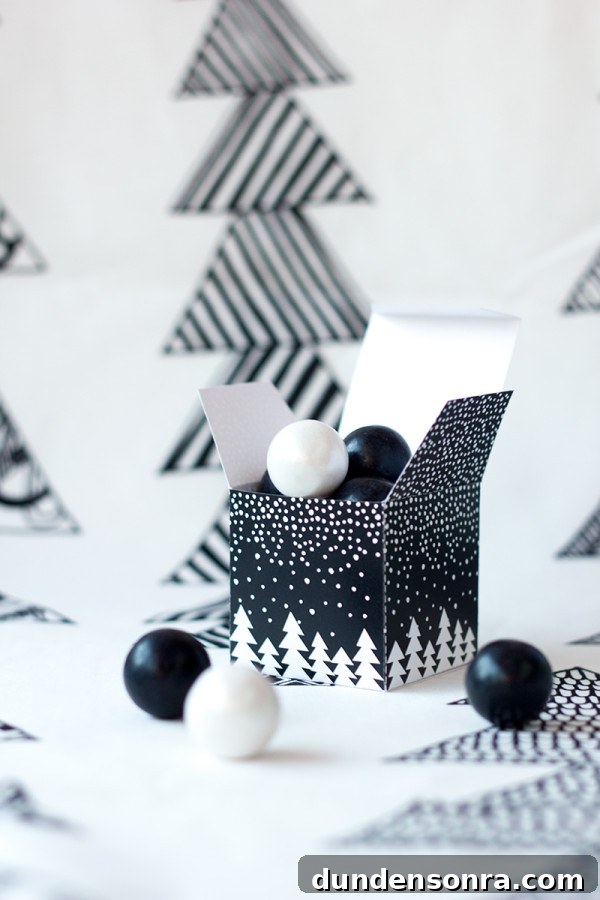 Printable Let It Snow Gift Boxes and Tags — Free Download 4 Free Printable Let It Snow Gift Boxes and Tags