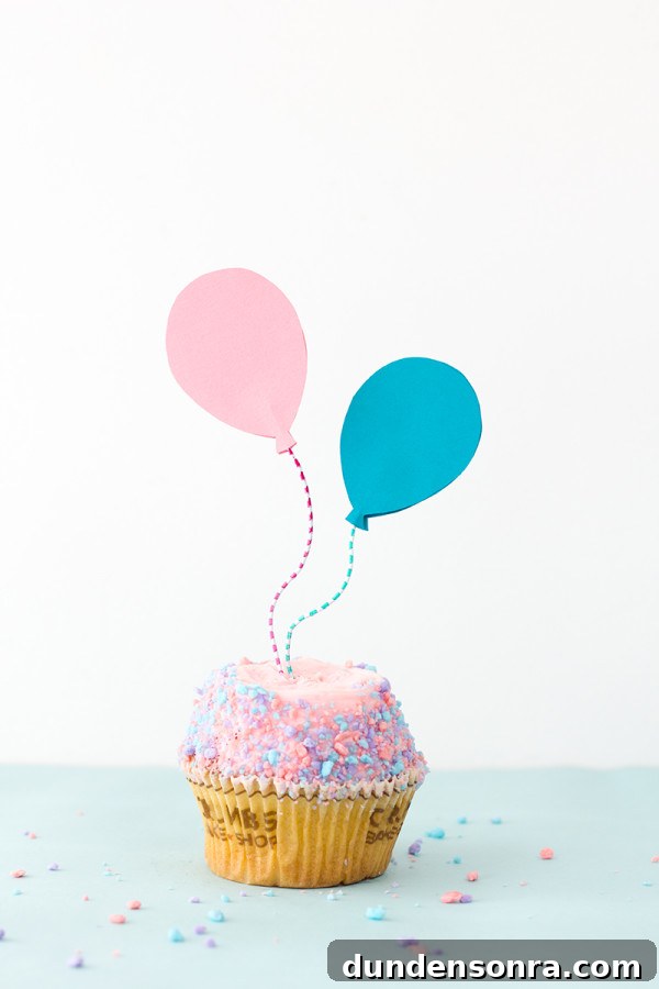 How to Make Balloon Cupcake Toppers: Step-by-Step Guide 2 DIY Balloon Cupcake Toppers
