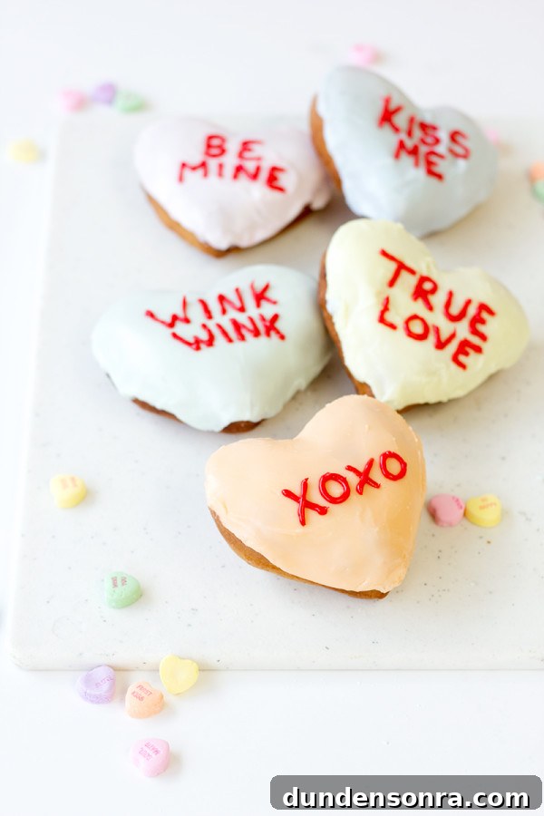 Conversation Heart Donuts