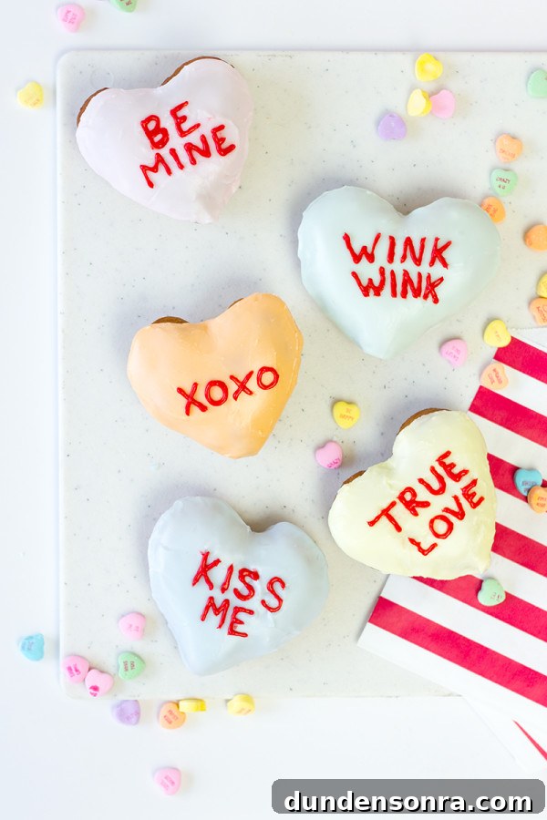 Conversation Heart Donuts