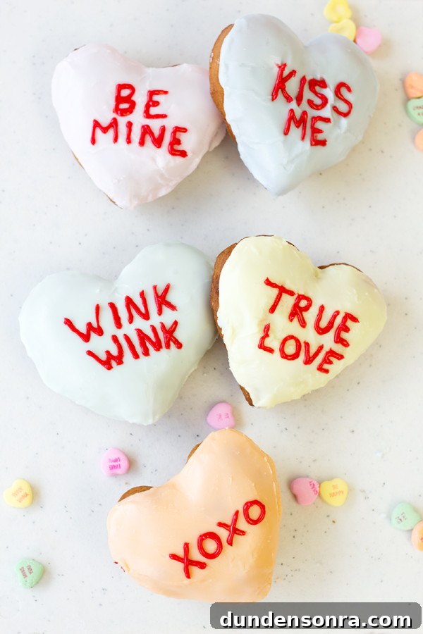 Conversation Heart Donuts