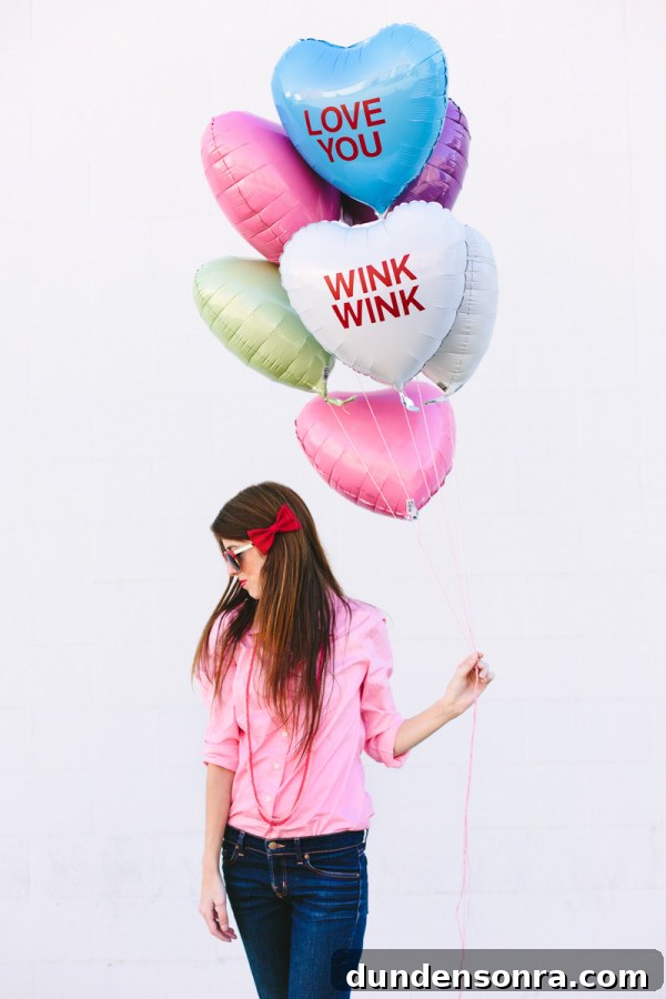 DIY Conversation Heart Balloons: How to Make Cute Message Balloons 3 DIY Conversation Heart Balloons