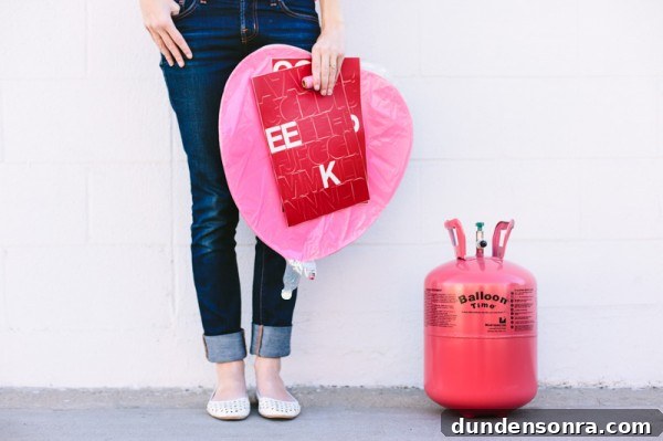 DIY Conversation Heart Balloons: How to Make Cute Message Balloons 5 DIY Conversation Heart Balloons