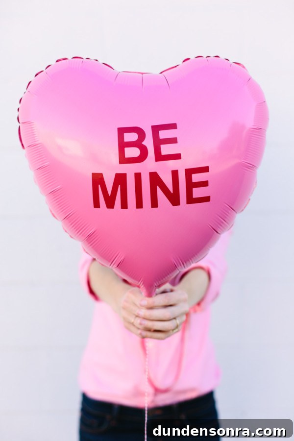 DIY Conversation Heart Balloons: How to Make Cute Message Balloons 8 DIY Conversation Heart Balloons