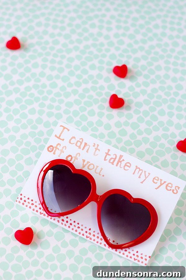 Free Printable Heart Sunglasses Valentine