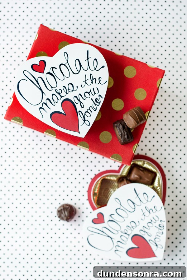 Valentine's Day Chocolate Box Makeover (Free Printables!)