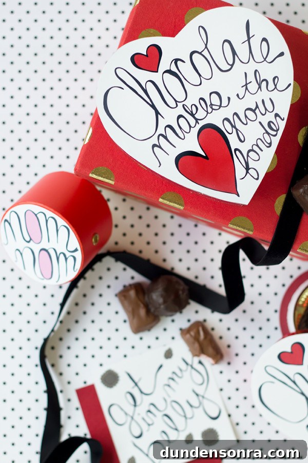 Valentine's Day Chocolate Box Makeover (Free Printables!)