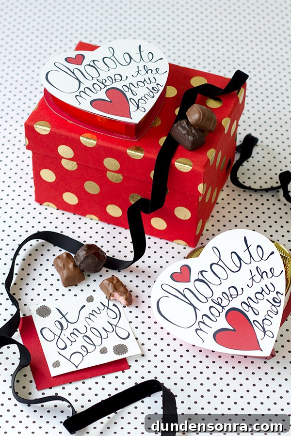 Free Printable Valentine's Day Chocolate Box Makeover