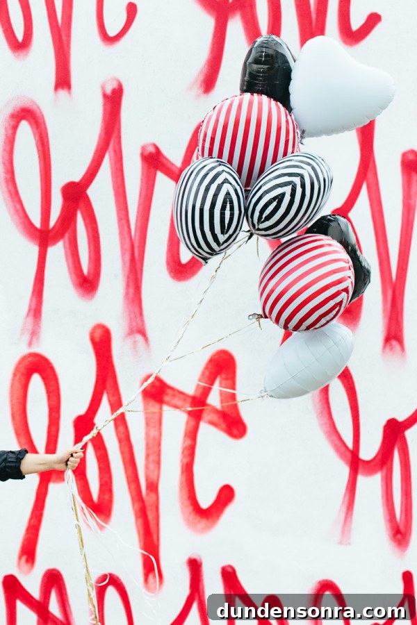 Striped Balloons
