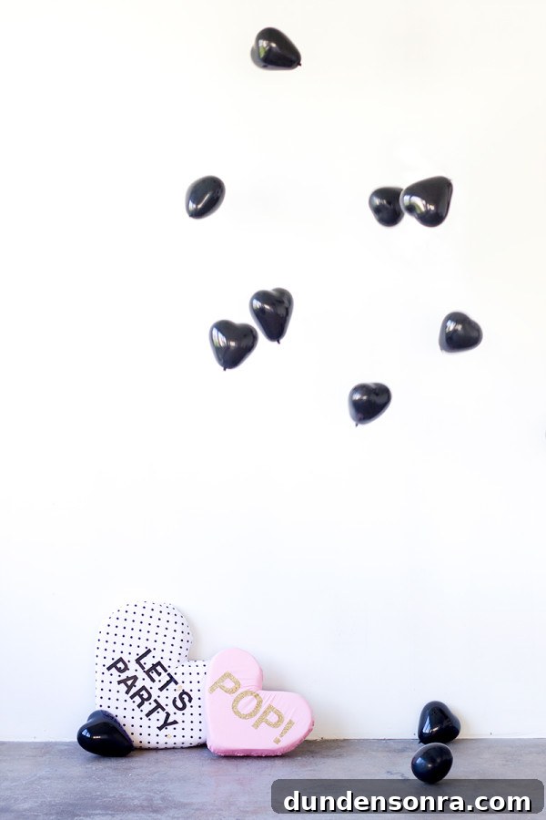 DIY Plush Conversation Hearts