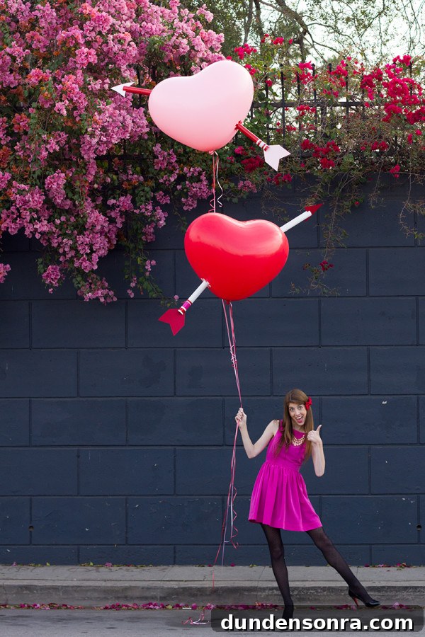 Valentine’s Day Wishes and Gift Ideas to Celebrate Love 2 DIY Giant Cupids Arrow Balloons