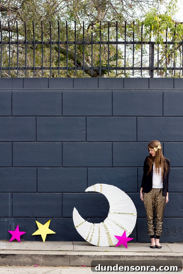 DIY Giant Moon Piñata