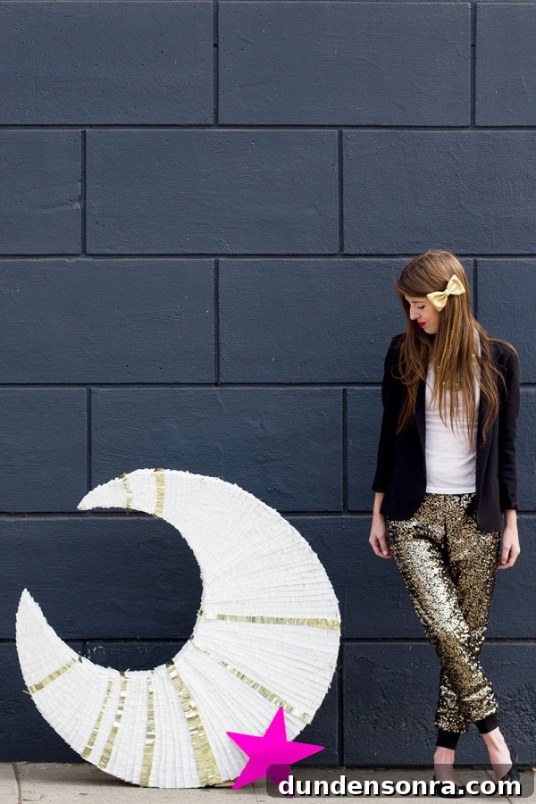 DIY Giant Moon Piñata