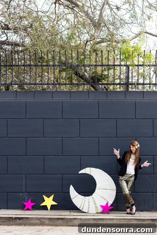 DIY Giant Moon Piñata