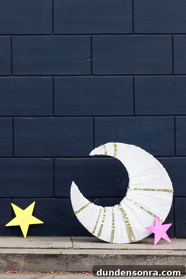 DIY Giant Moon Piñata