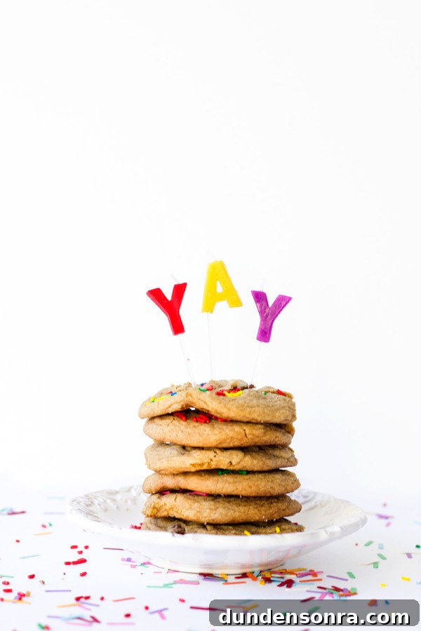 Chocolate Chip Cookie Birthday Cake
