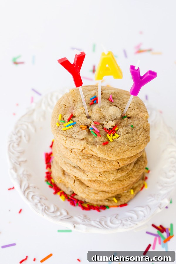 Chocolate Chip Cookie Birthday Cake