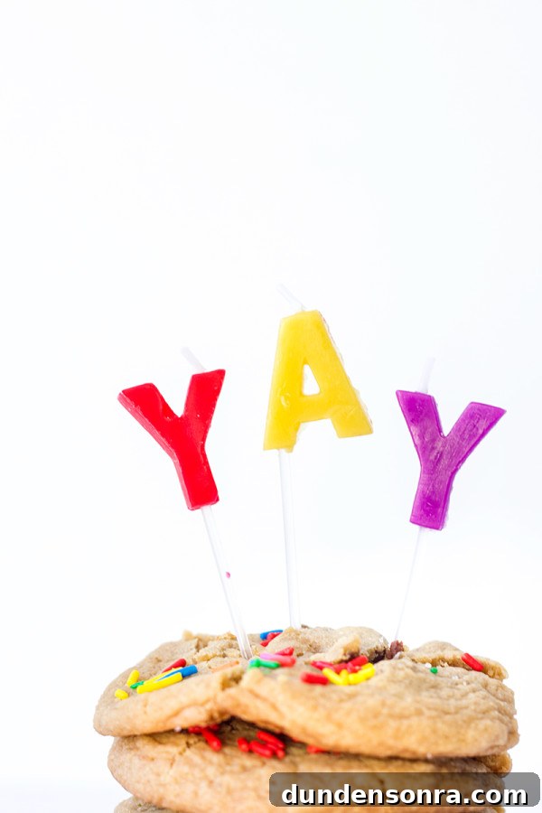 Chocolate Chip Cookie Birthday Cake