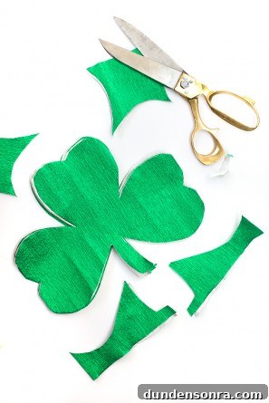 How to Make Giant Shamrock Streamers for St. Patrick’s Day Decorations 5 DIY Giant Shamrock Streamers
