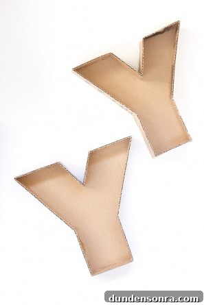 DIY Letter Shaped Boxes