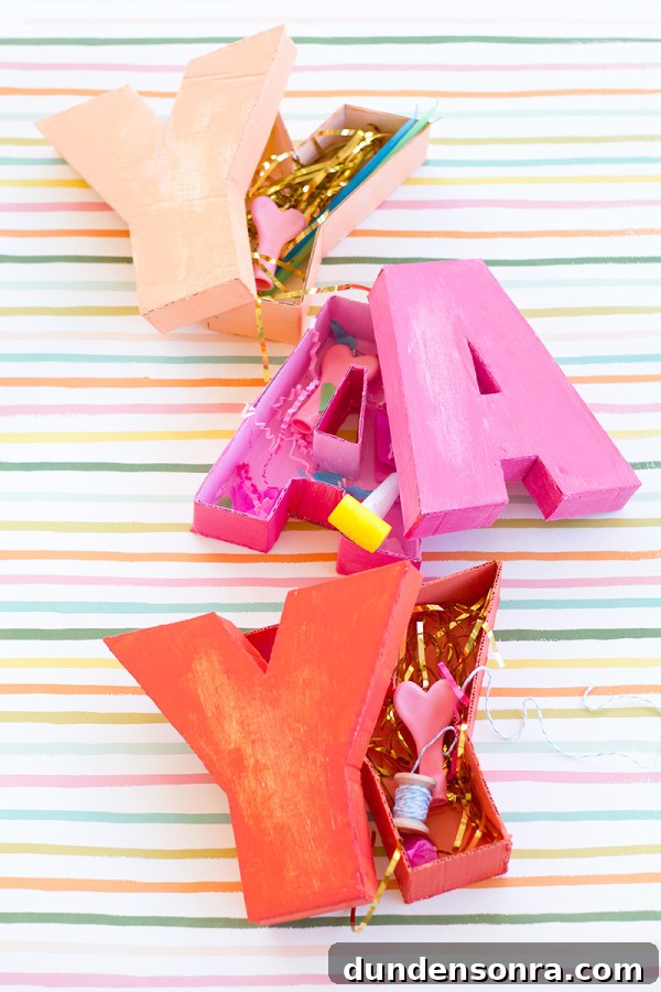 DIY Letter-Shaped Gift Boxes: Step-by-Step Craft Tutorial 18 DIY Letter Shaped Boxes