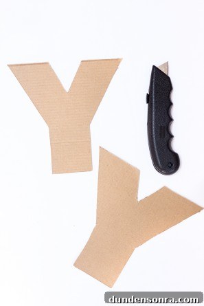 DIY Letter Shaped Boxes