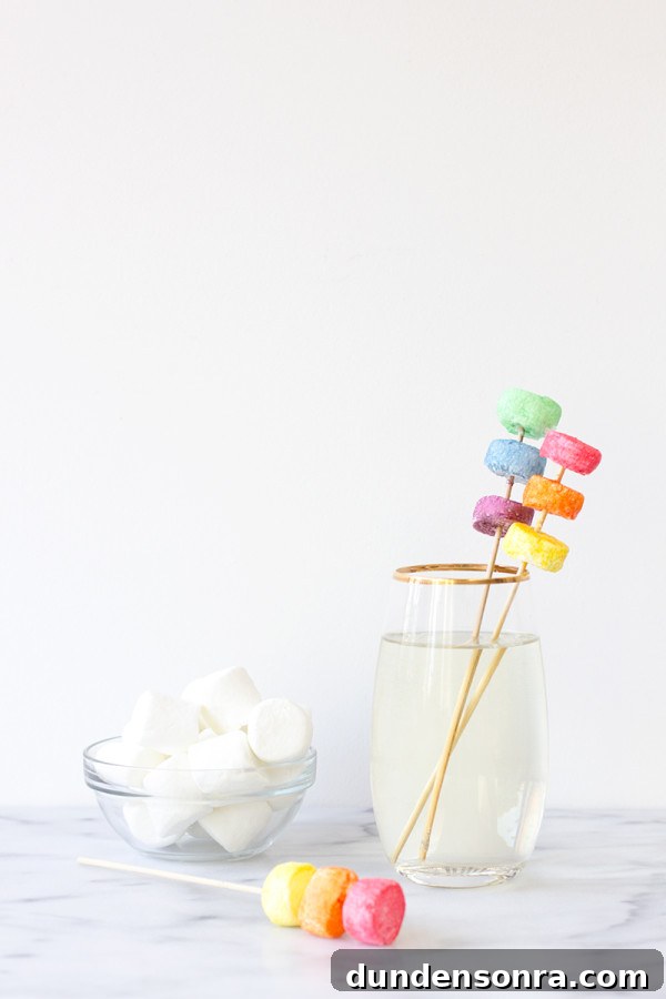 How to Make Marshmallow Drink Stirrers for Parties and Hot Cocoa 11 DIY Marshmallow Drink Stirrers