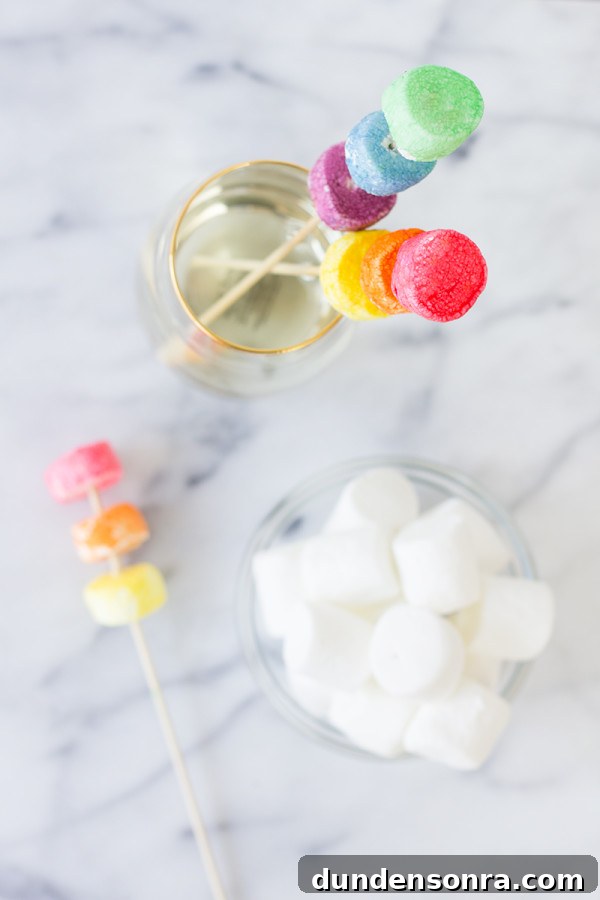 How to Make Marshmallow Drink Stirrers for Parties and Hot Cocoa 9 DIY Marshmallow Drink Stirrers